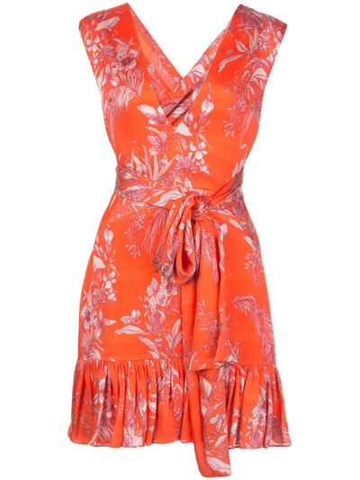 Alexis Cassara Mini Dress In Orange