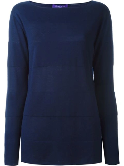 Ralph Lauren Cashmere Boat Neck Sweater - Blue