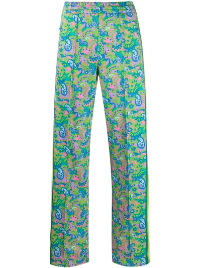 Marc Jacobs Paisley Track Trousers In Green
