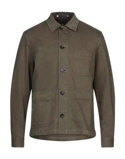 Ps By Paul Smith Jacket In Military Green