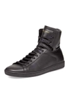 Saint Laurent Signature Court Classic Sneaker In Grey Leather