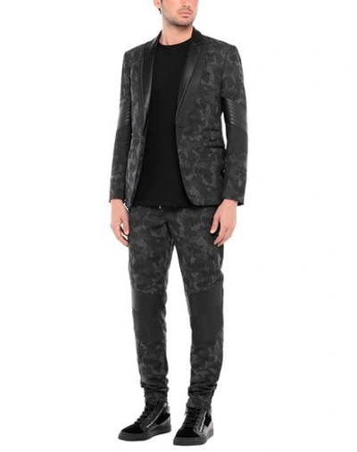 Philipp Plein Suits In Steel Grey