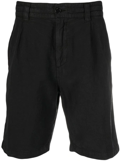 Aspesi Straight-leg Bermuda Shorts In Black