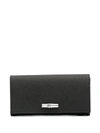 Longchamp Roseau Leather Continental Wallet In Black