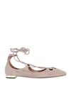 Aquazzura Ballet Flats In Beige