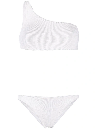 Hunza G Nancy Nile One-shoulder Bikini In White