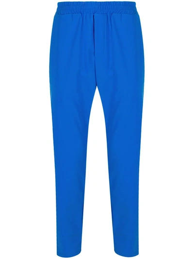 Hydrogen Elasticated-waistband Tapered Trousers In Blue