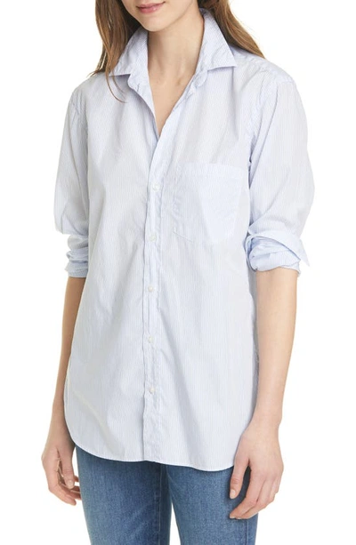 Frank & Eileen Joedy Stripe Button-up Shirt In Baby Blue Stripe