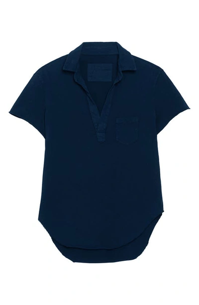 Frank & Eileen Short Sleeve Polo In British Royal Navy