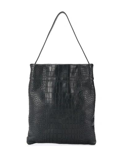 Tl-180 Le Fazzoletto Black Leather Cross-body Bag