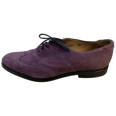 Pre-owned Church's Lace Ups In Purple