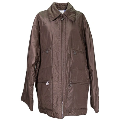 Pre-owned Chanel Silk Peacoat In Brown