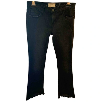 Pre-owned Current Elliott Large Jeans In Grey