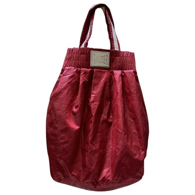 Pre-owned Jean Paul Gaultier Burgundy Silk Handbag
