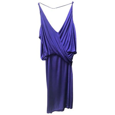 Pre-owned Pinko Mid-length Dress In Purple