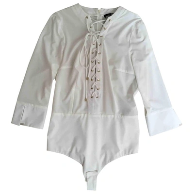 Pre-owned Elisabetta Franchi Shirt In White