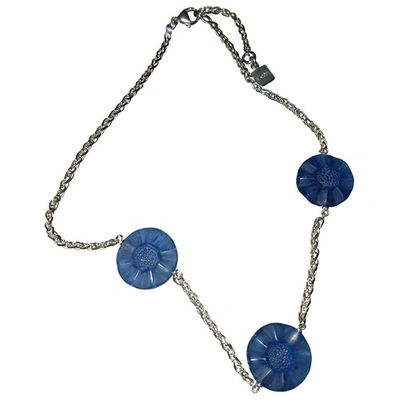 Pre-owned Lalique Blue Silver Necklace