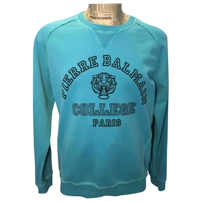 Pre-owned Pierre Balmain Green Cotton Knitwear & Sweatshirt