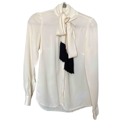 Pre-owned Michael Kors Silk Blouse In White