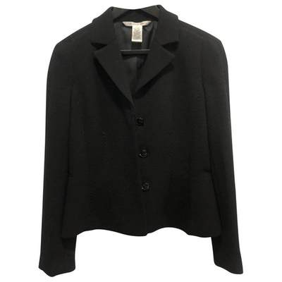 Pre-owned Diane Von Furstenberg Wool Blazer In Black