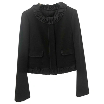 Pre-owned Max Mara Short Waistcoat In Black