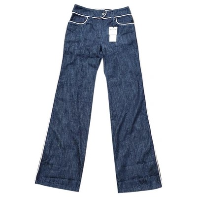 Pre-owned Moschino Large Jeans In Navy
