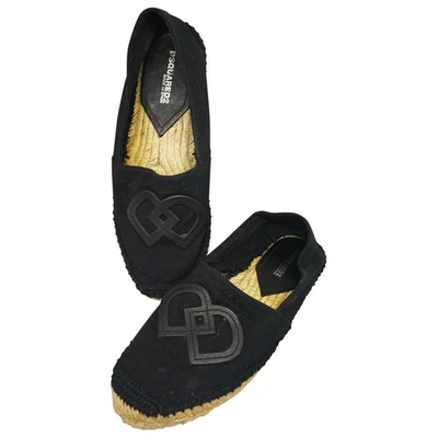 Pre-owned Dsquared2 Cloth Espadrilles In Black