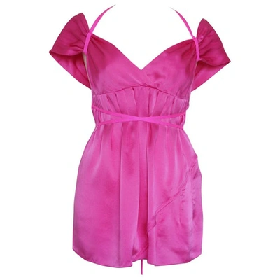 Pre-owned Miu Miu Silk Blouse In Pink