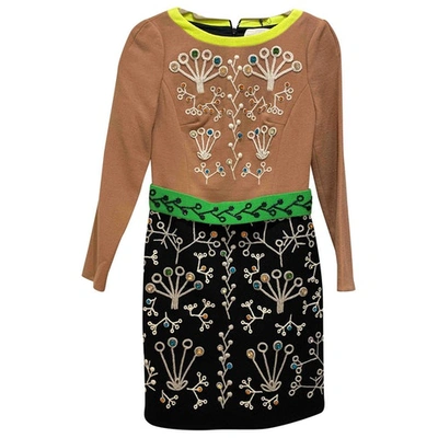 Pre-owned Peter Pilotto Wool Mini Dress In Multicolour