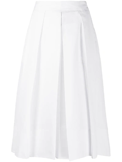Ballantyne Pleated Skirt In White