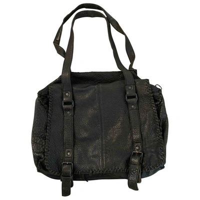 Pre-owned Ba&sh Leather Handbag In Black
