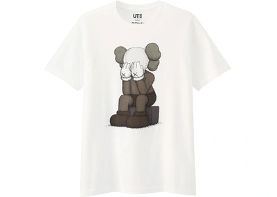 Pre-owned Kaws X Uniqlo Passing Through Tee (japanese Sizing) White