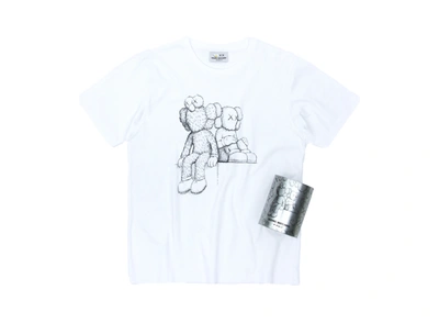 Pre-owned Kaws Seeing/watching Canned Tee White
