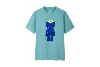 Pre-owned Kaws X Uniqlo Blue Bff Tee (us Sizing) Green