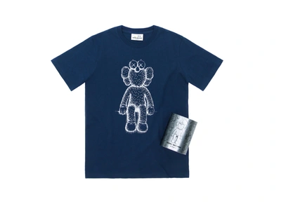 Pre-owned Kaws Seeing/watching Bff Canned Tee Navy
