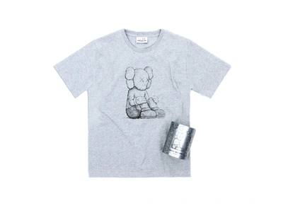 Pre-owned Kaws Seeing/watching Companion Canned Tee Grey