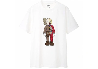 Pre-owned Kaws X Uniqlo Flayed Tee (japanese Sizing) White