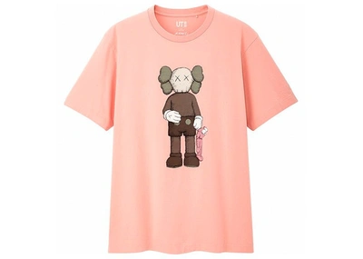 Pre-owned Kaws X Uniqlo Companion Tee (japanese Sizing) Pink