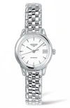 Longines Flagship Automatic Bracelet Watch, 26mm In White/silver