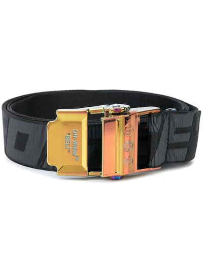 Off-white Black Industrial Buckle Belt In Nero