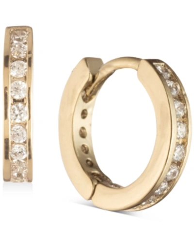 Givenchy Gold-tone Pave Mini Huggie Hoop Earrings In Silver
