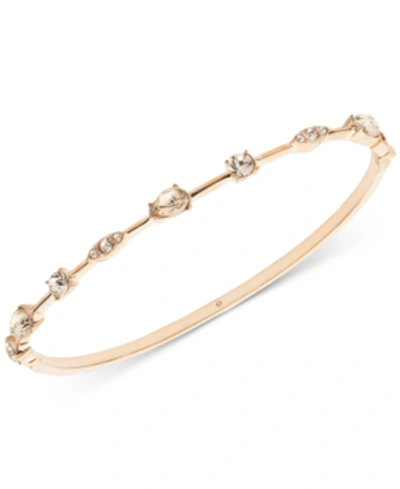 Givenchy Crystal Bangle Bracelet In Rose Gold