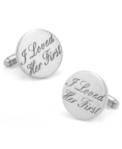 Cufflinks, Inc Wedding Series I Loved Her First Cufflinks In Silver