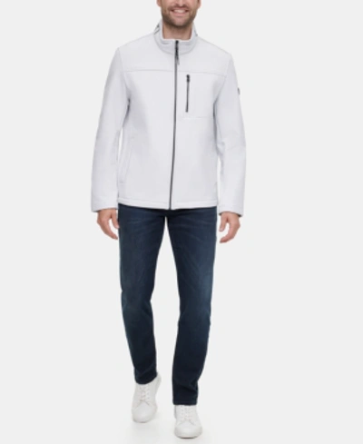 Calvin Klein Men's Infinite Stretch Soft Shell Jacket In White