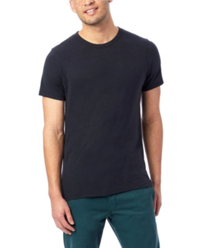 Alternative Apparel Men's Eco Jersey Shirttail T-shirt In True Black