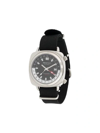 Briston Watches Briston Clubmaster Traveler Worldtime Gmt Automatic, Steel, Black Dial Limited Edition