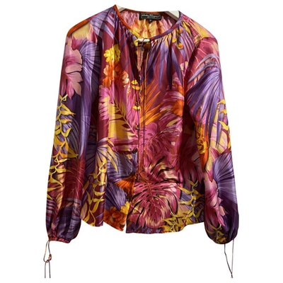 Pre-owned Ferragamo Silk Blouse In Multicolour