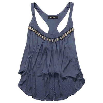 Pre-owned Versace Camisole In Blue
