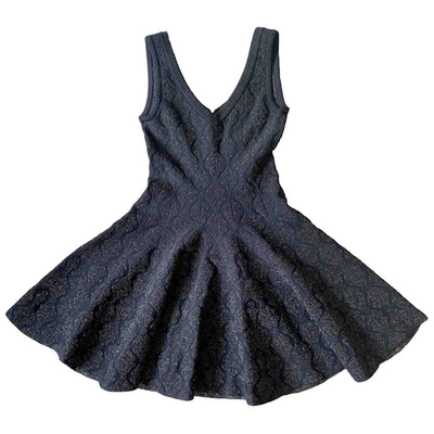 Pre-owned Alaïa Mini Dress In Black