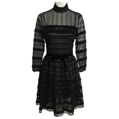 Pre-owned Philosophy Di Lorenzo Serafini Lace Dress In Black